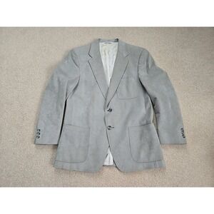 Kingsridge Imperial Barth Medium Ultra Suede Gray Men's Blazer Sports Jacket Vtg
